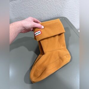 Hunter Women's Tan Fleece Boot Socks